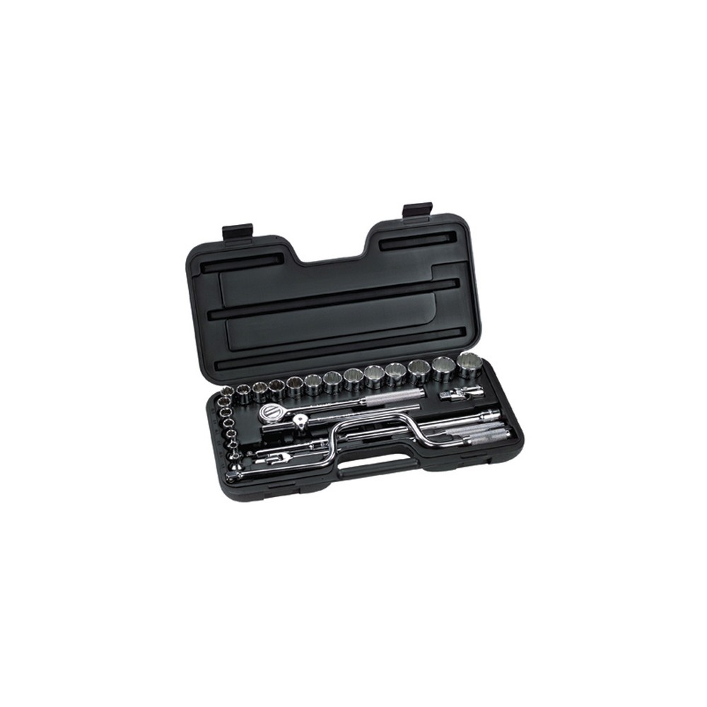 27 Piece 1/2" Drive SAE Socket Set Meindertsma Suriname NV